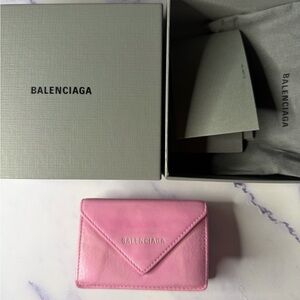 Balenciaga Paper Pink Women's Wallet